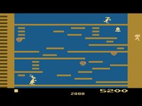 une photo d'Ã©cran de Kangaroo sur Atari 2600